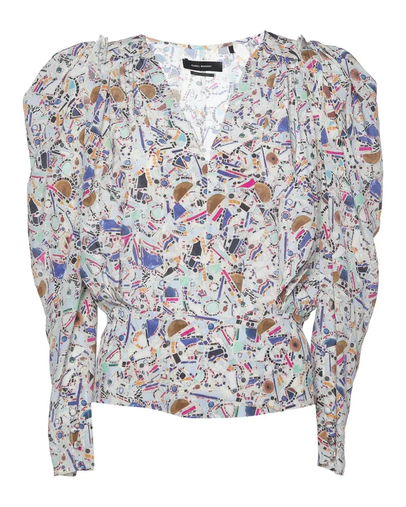 Isabel Marant Bluse mit Amba-Print - Weiß Weiß