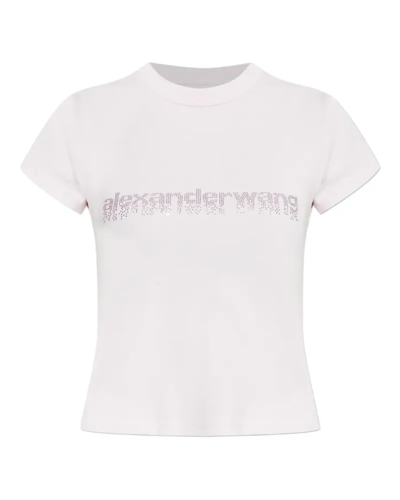 Alexander Wang T-Shirt mit Hotfix-Print - Rosa Rosa