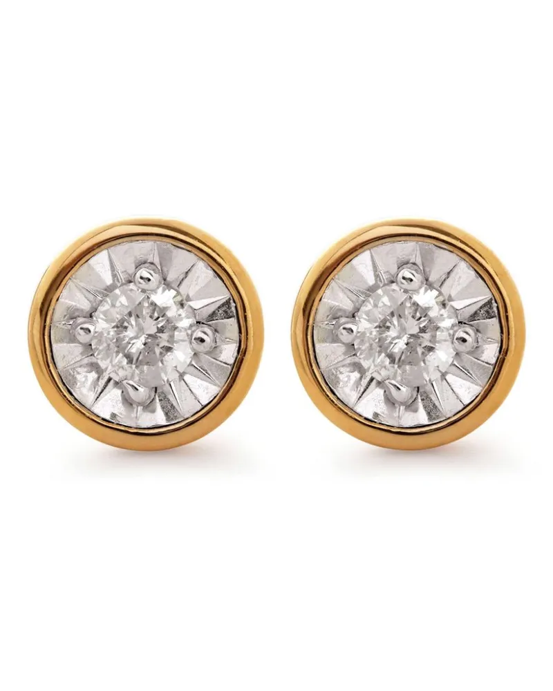 Monica Vinader Essentielle Ohrstecker mit Diamanten - Gold Gold
