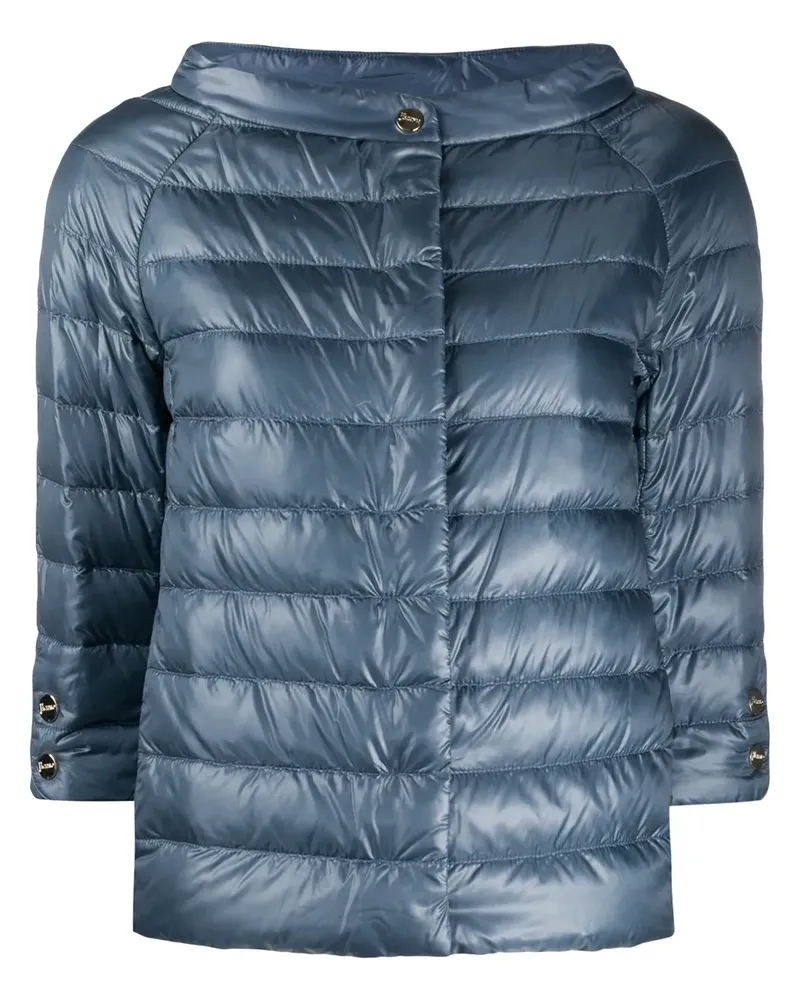 Herno Jacke mit halblangen Ärmeln - Blau Blau