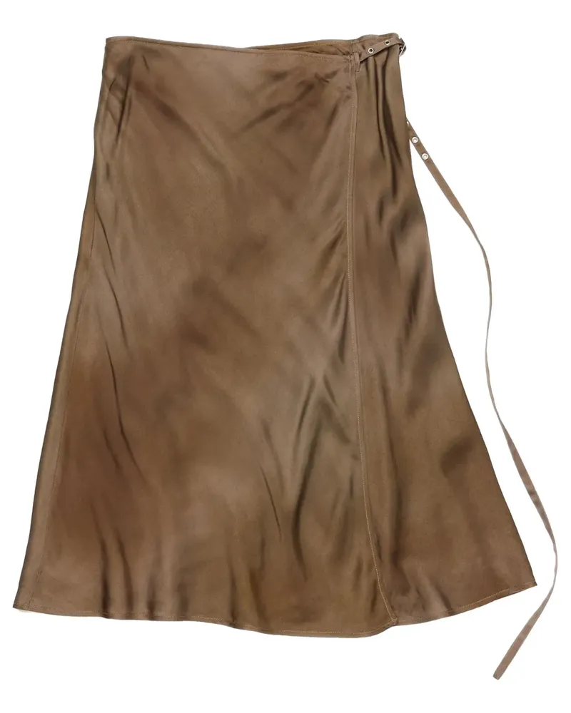 Acne Studios Gewickelter Midirock - Braun Braun