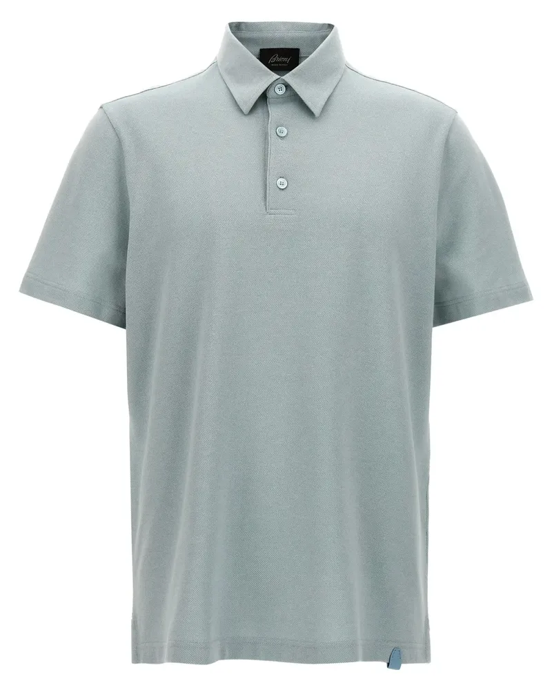 Brioni Klassisches Poloshirt - Blau Blau