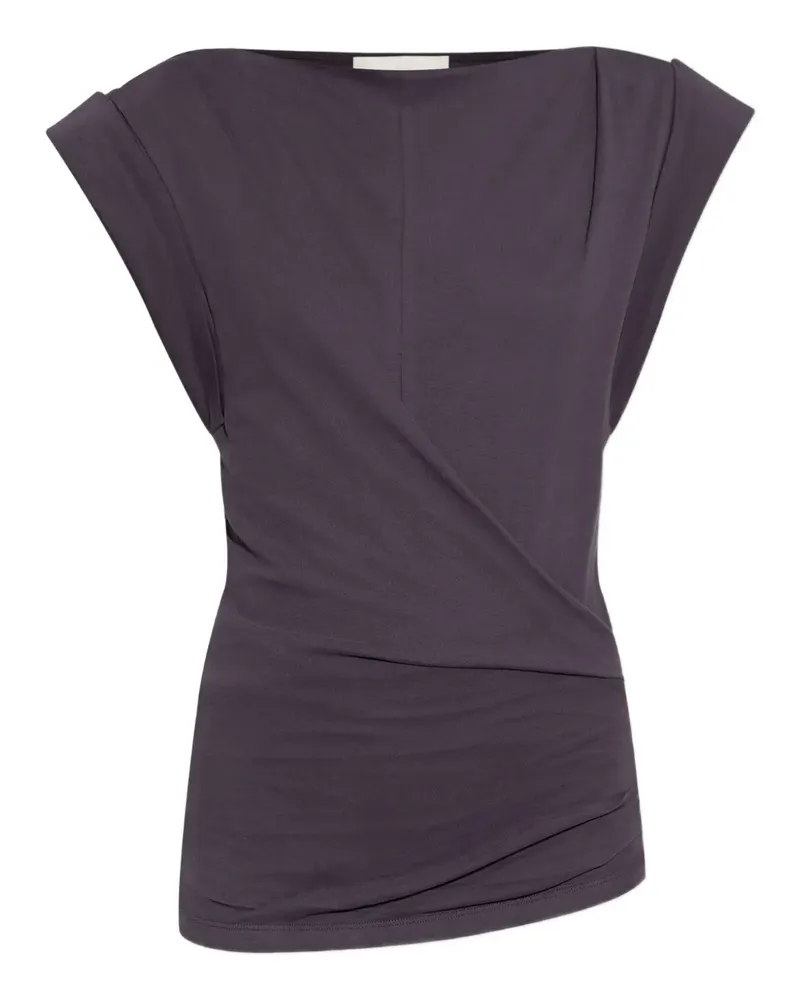 Isabel Marant T-Shirt mit drapierten Schultern - Violett Violett