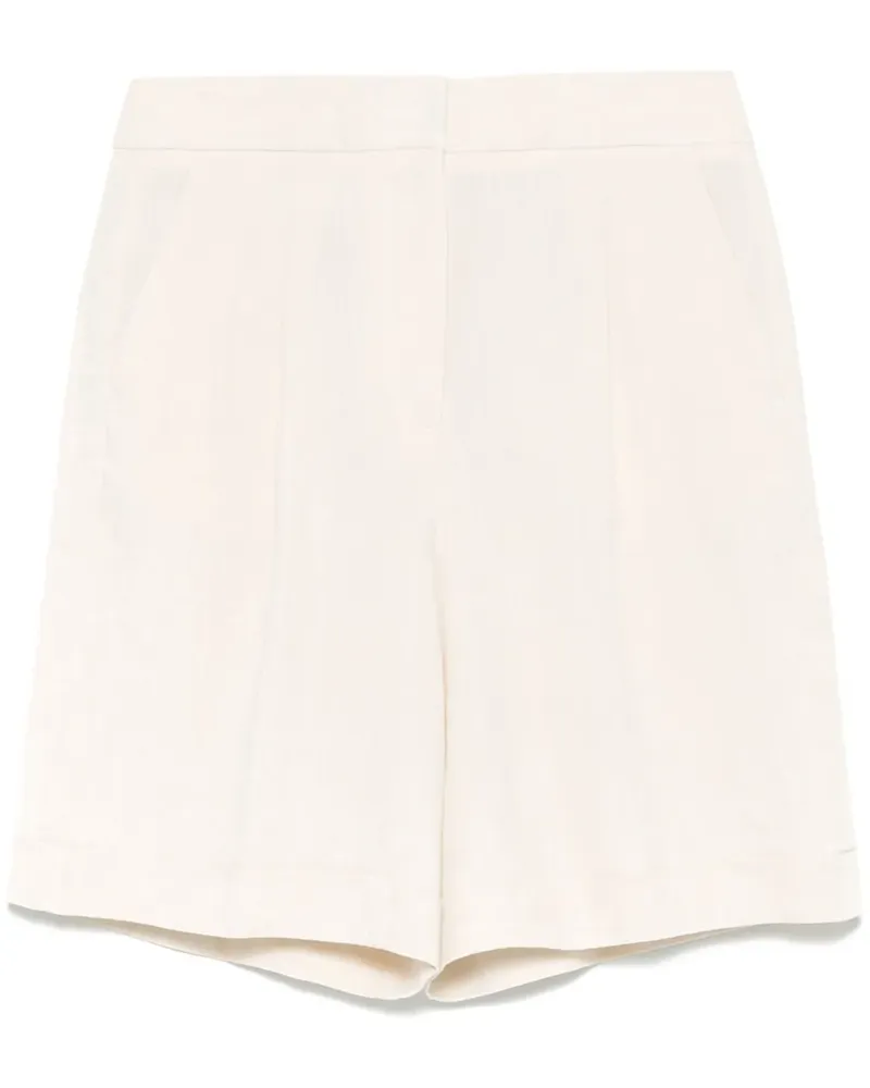 Peserico Leinen-Shorts mit Falten - Nude Nude