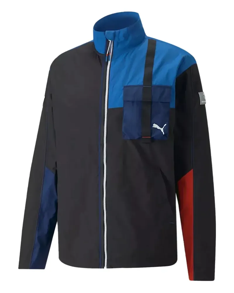 Puma x BMW Motorsport Sportjacke in Colour-Block-Optik - Schwarz Schwarz