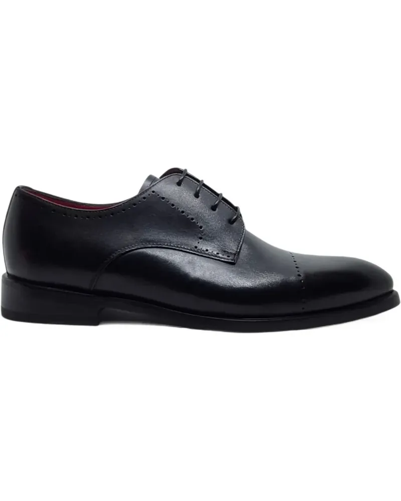 Barrett Perforierte Derby-Schuhe - Schwarz Schwarz