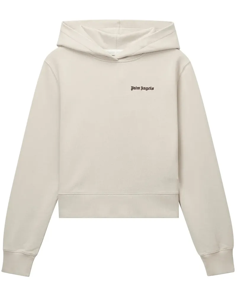 Palm Angels Hoodie mit Logo-Stickerei - Nude Nude