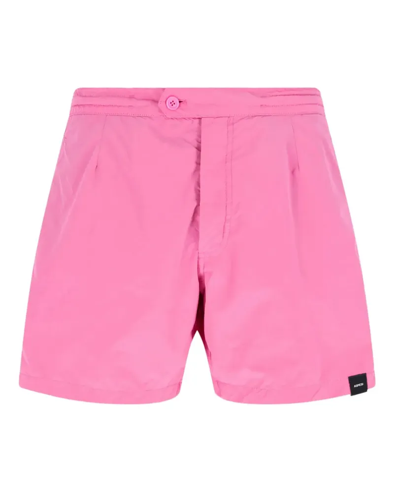 ASPESI Badeshorts mit elastischem Bund - Rosa Rosa