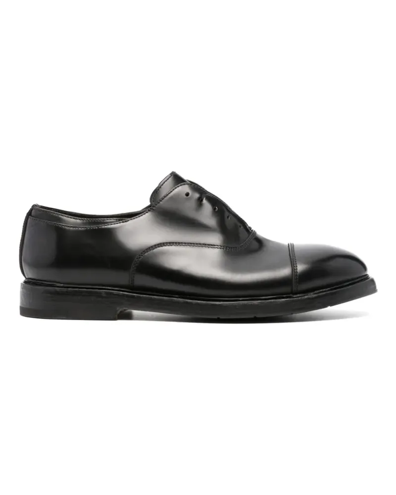 Premiata leather oxford shoes - Schwarz Schwarz