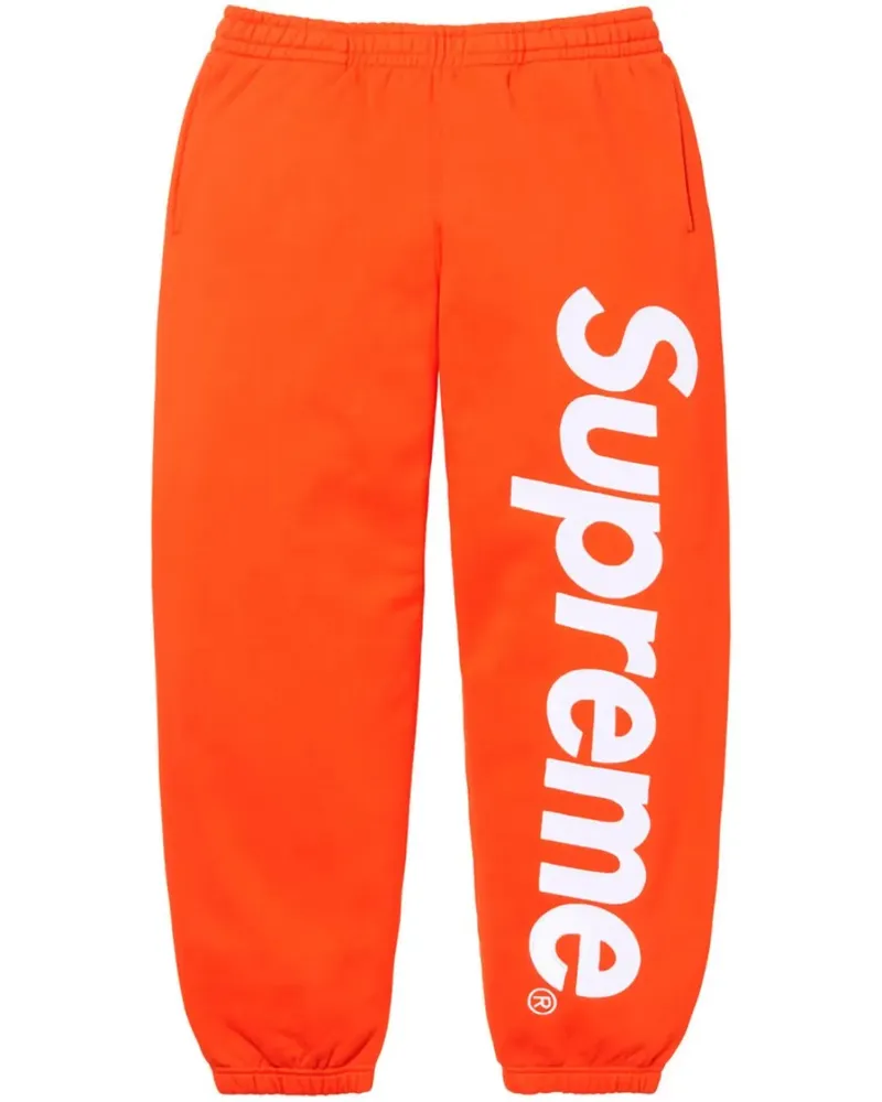 Supreme Being Jogginghose mit Satinapplikation - Orange Orange