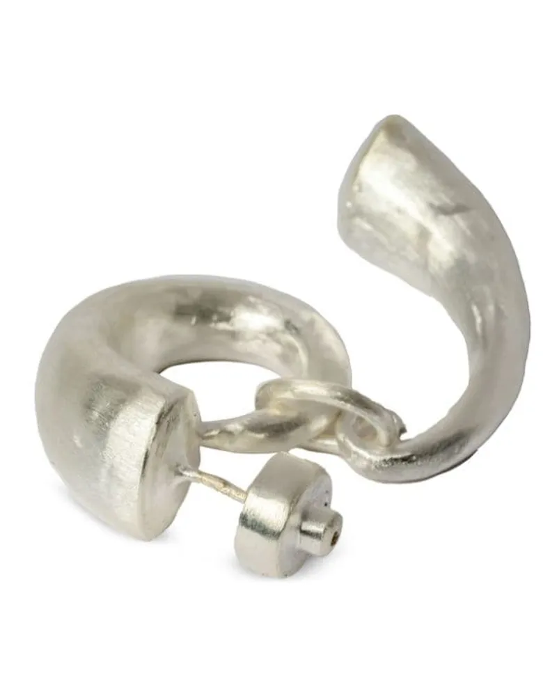 Parts Of Four Sterlingsilber-Ohrring mit Hornanhänger Silber