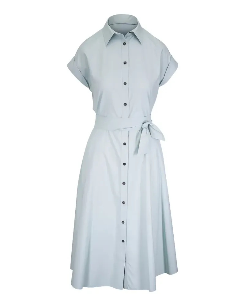 Kiton belted button-down midi dress - Grün Grün
