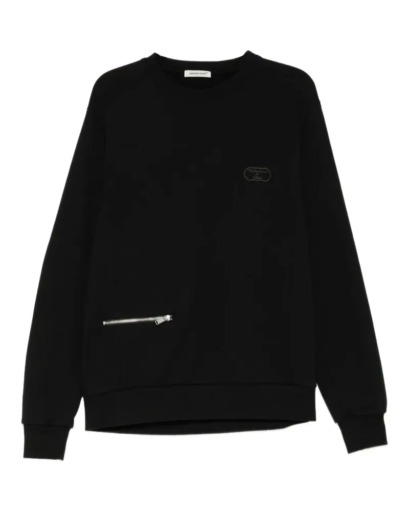 Undercover Besticktes Sweatshirt - Schwarz Schwarz