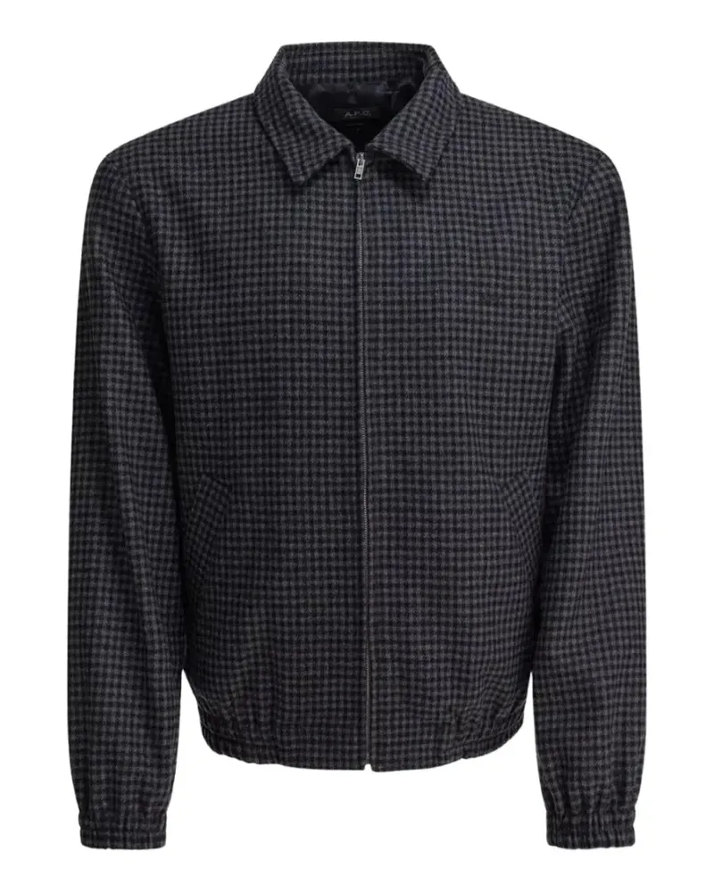 A.P.C. Gilbert Jacke mit Hahnentrittmuster - Grau Grau