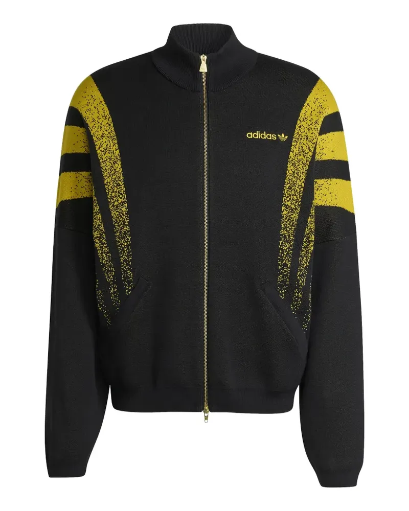 adidas Santiago striped zip jacket - Schwarz Schwarz