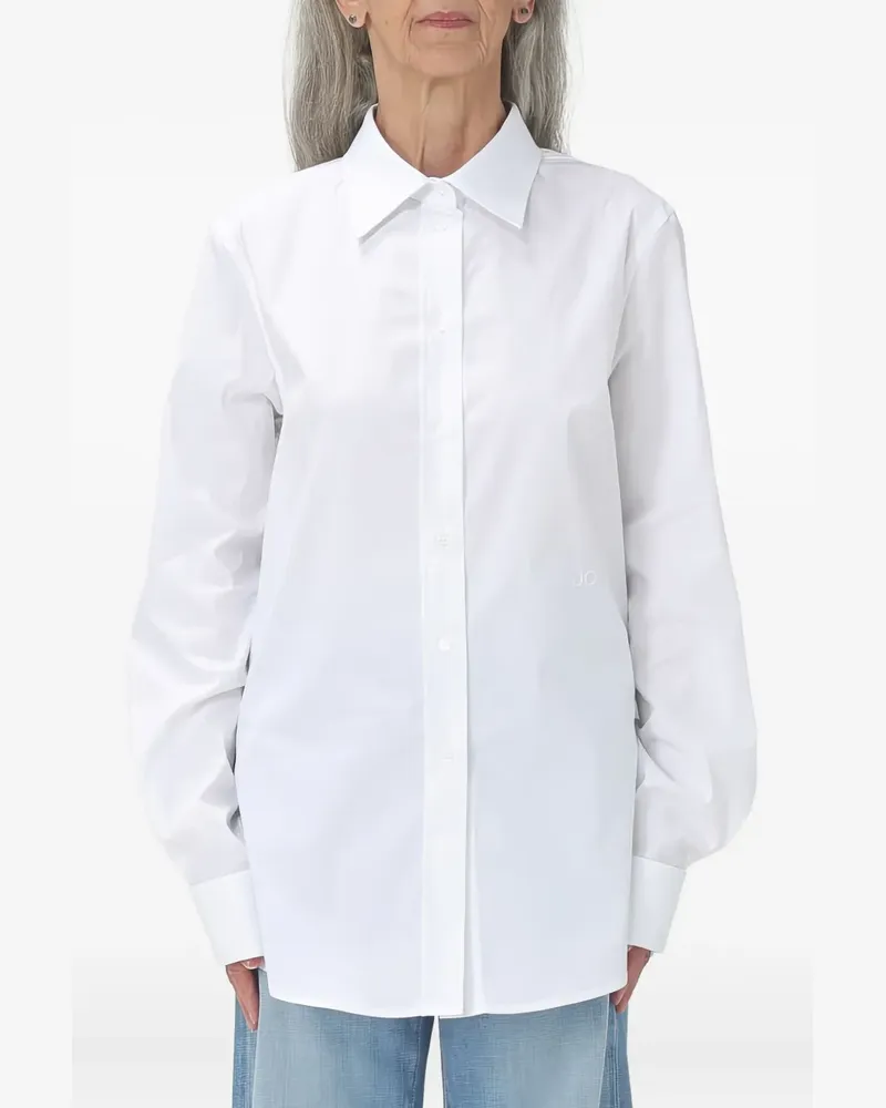 Jacob Cohën logo-embroidered shirt - Weiß Weiß