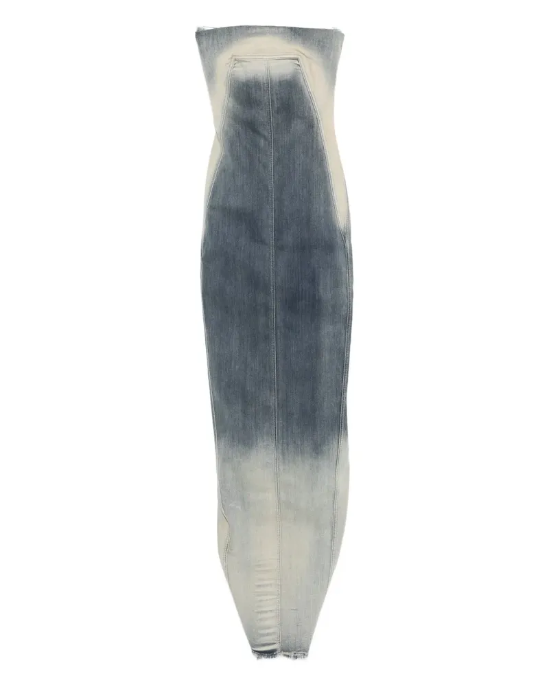 Rick Owens Schulterfreies Jeanskleid - Blau Blau