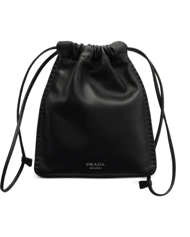 Prada nappa leather smartphone pouch - Schwarz Schwarz