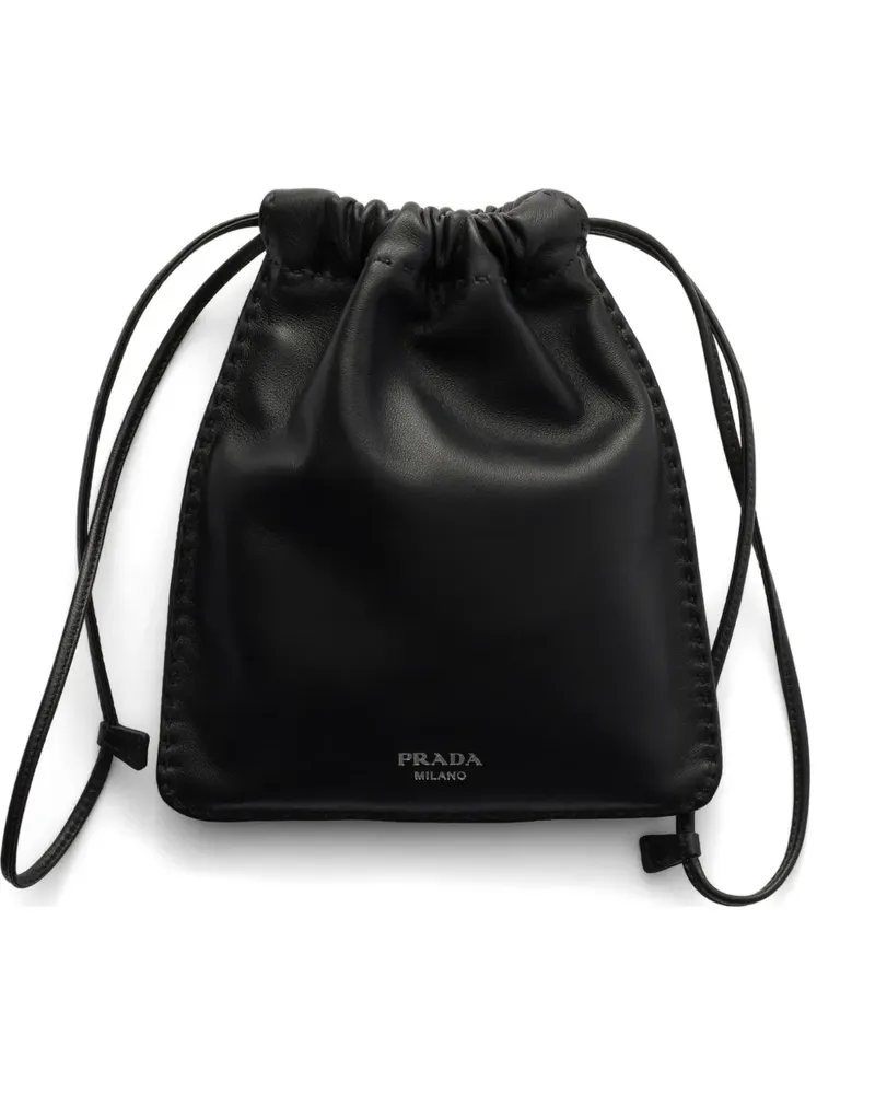 Prada nappa leather smartphone pouch - Schwarz Schwarz