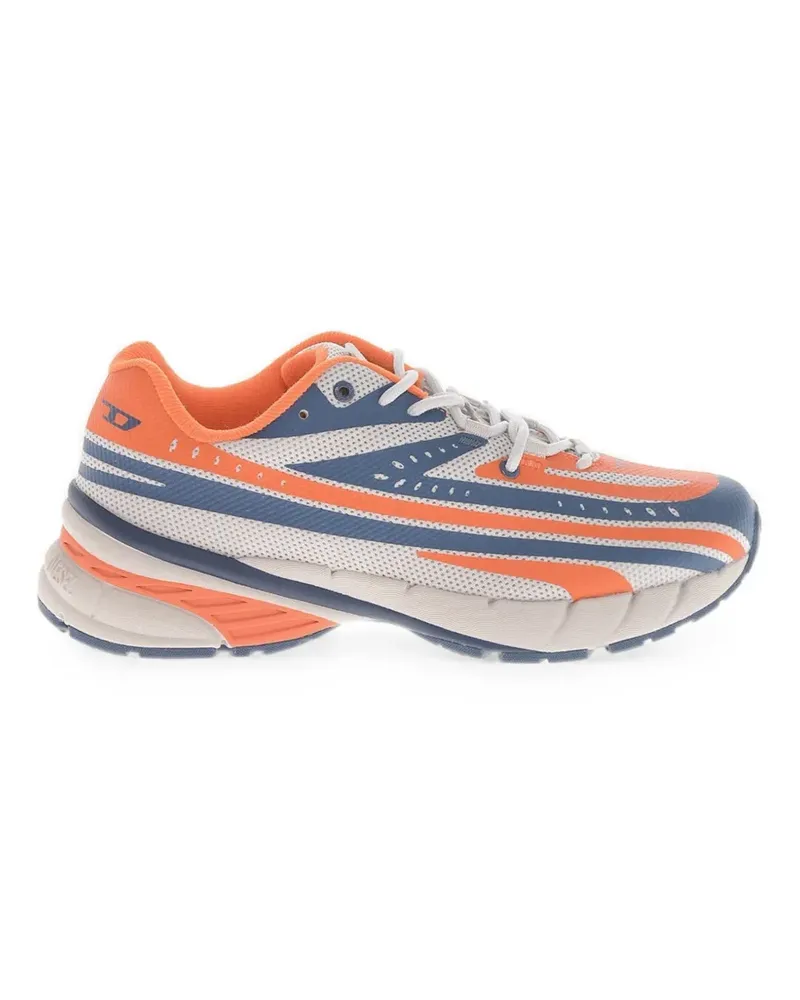 Diesel D-Airspeed striped lace-up sneakers - Orange Orange