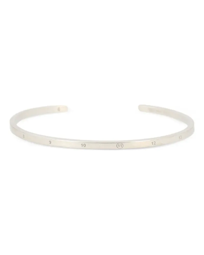 Maison Margiela Numbers cuff bracelet - Silber Silber