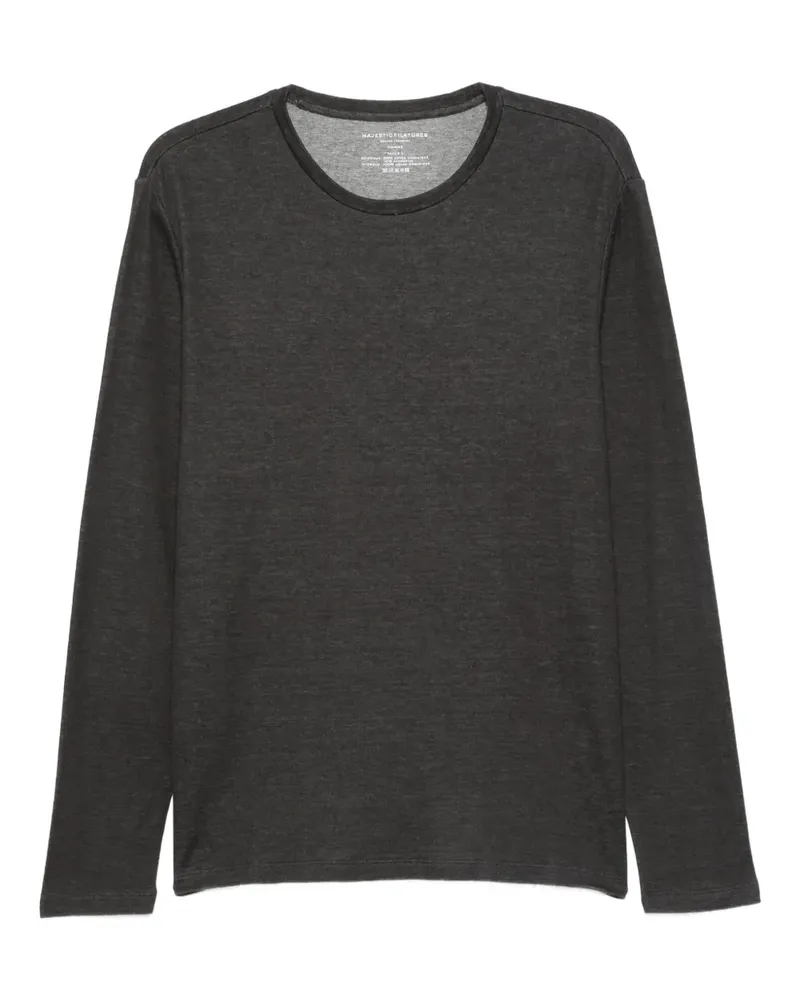 Majestic Meliertes T-Shirt - Grau Grau
