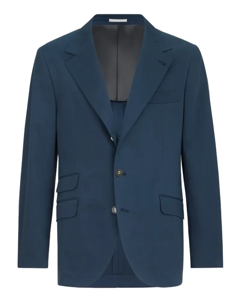 Brunello Cucinelli gabardine Cavallo blazer - Blau Blau