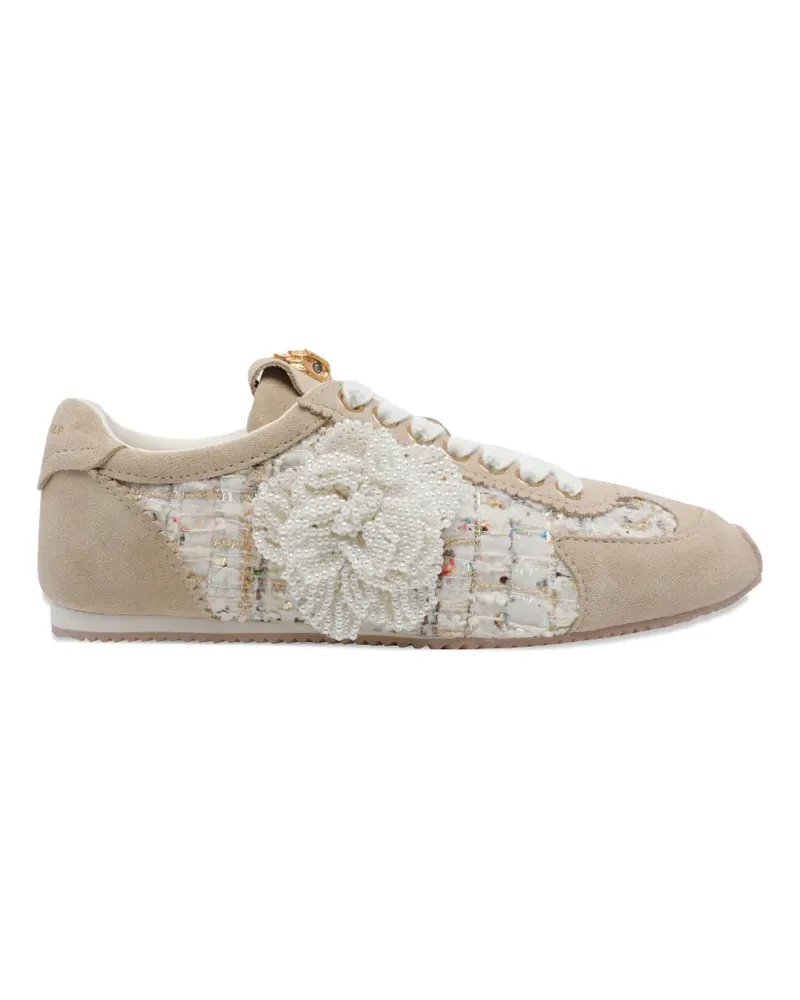 Kurt Geiger flower islington sneakers - Nude Nude