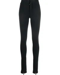 Maison Close Leggings mit hohem Bund Schwarz