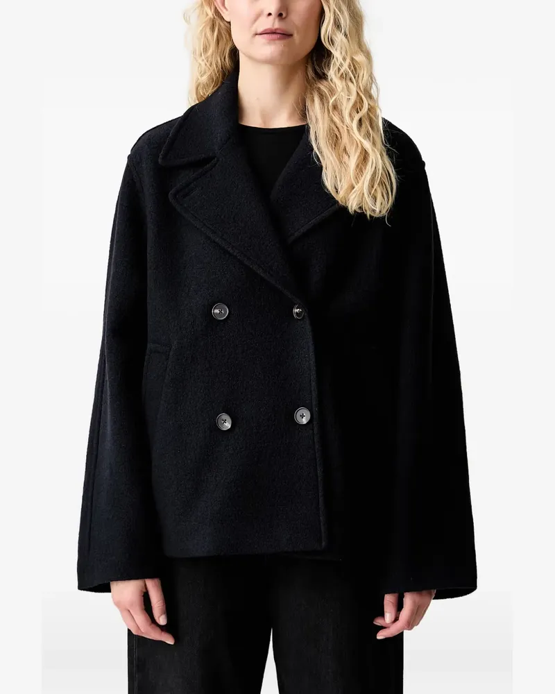 Marc O'Polo double-breasted coat - Schwarz Schwarz