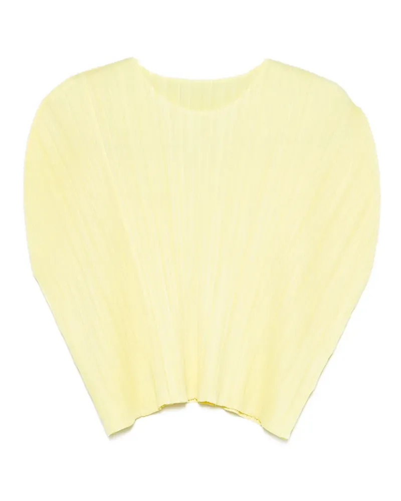 Issey Miyake Monthly Colors July pleated shirt - Gelb Gelb