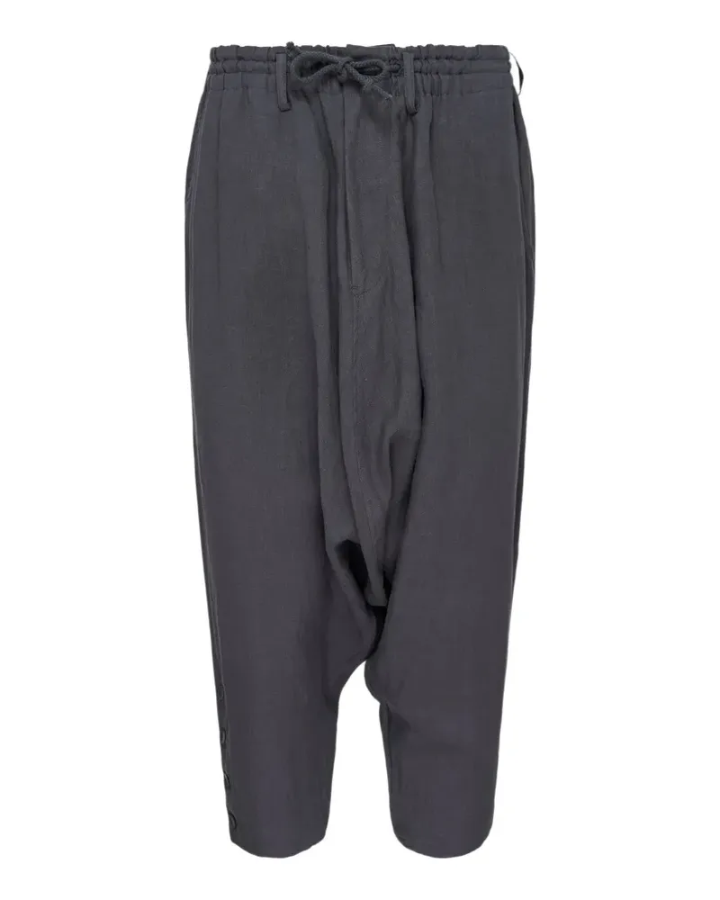 Yohji Yamamoto Baggy-Hose mit tiefem Schritt - Grau Grau