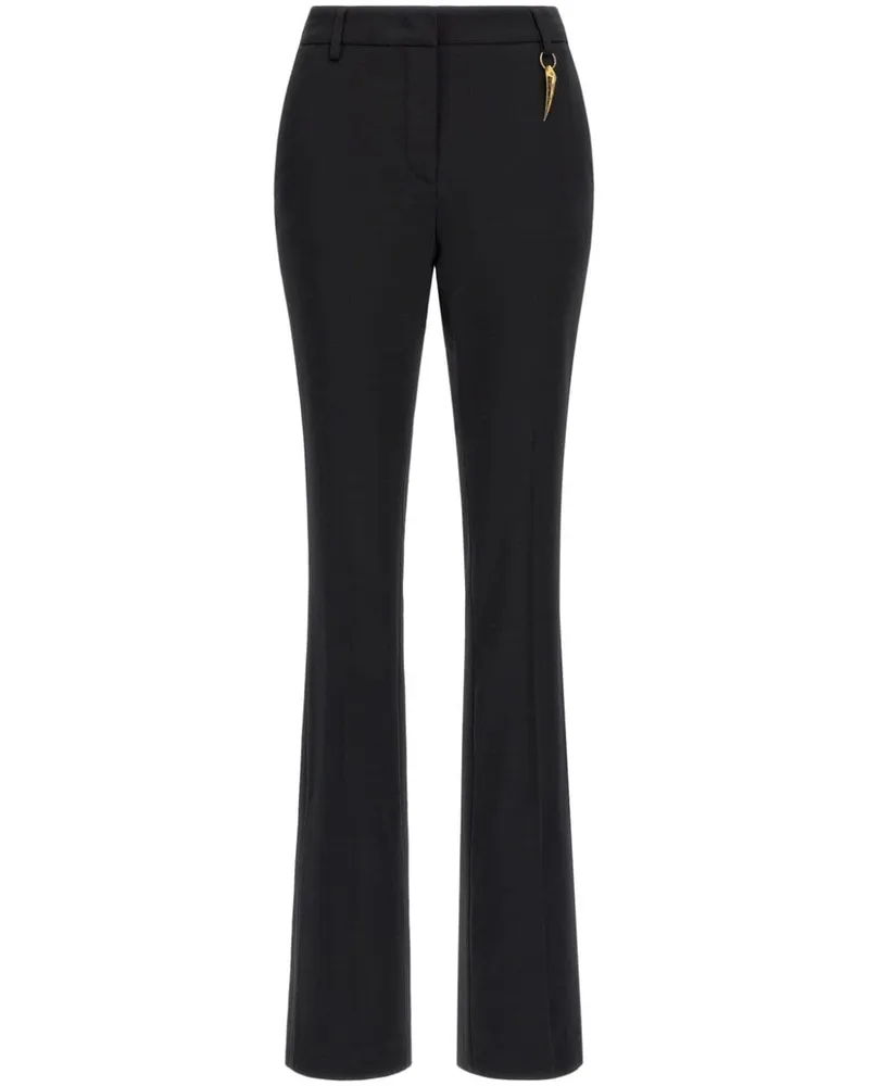 Roberto Cavalli Tiger Tooth Bootcut-Hose - Schwarz Schwarz