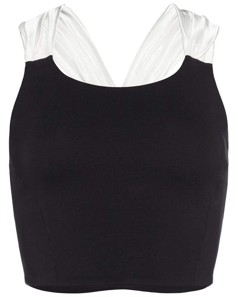 Eres Ada Cropped-Top - Schwarz Schwarz