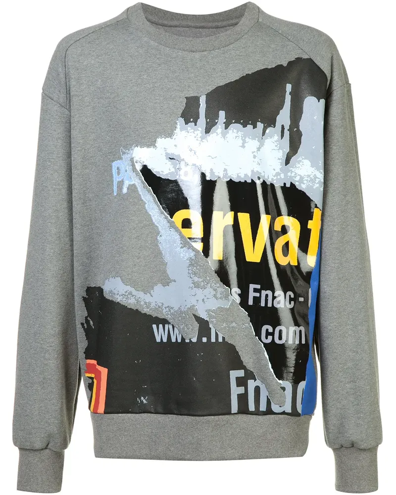 JUUN.J Sweatshirt mit Print - Grau Grau