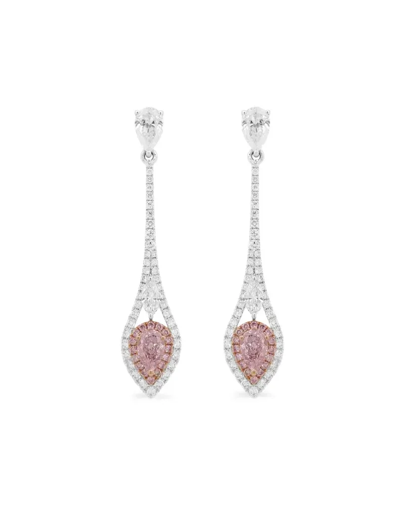 HYT Jewelry 18kt Weißgoldohrringe mit Diamanten Weiß