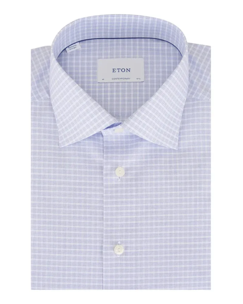Eton check-pattern shirt - Blau Blau