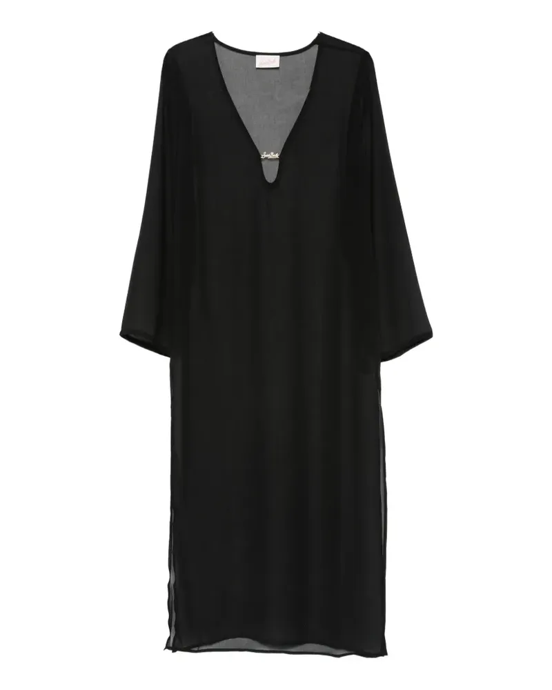 MC2 Saint Barth Aghata sheer midi dress - Schwarz Schwarz