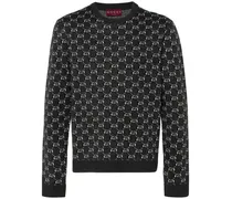 Pullover aus GG-Jacquard - Grau
