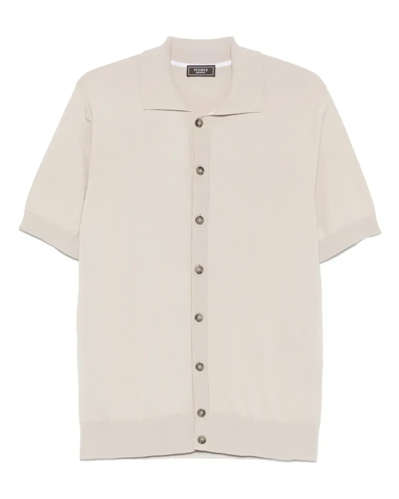 Peserico Hemd mit Poloshirtkragen - Nude Nude