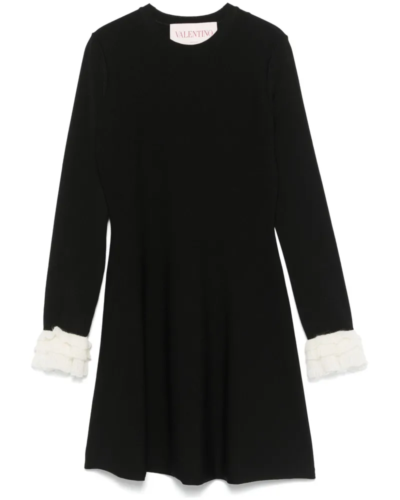 Valentino Garavani Gestricktes Midikleid - Schwarz Schwarz