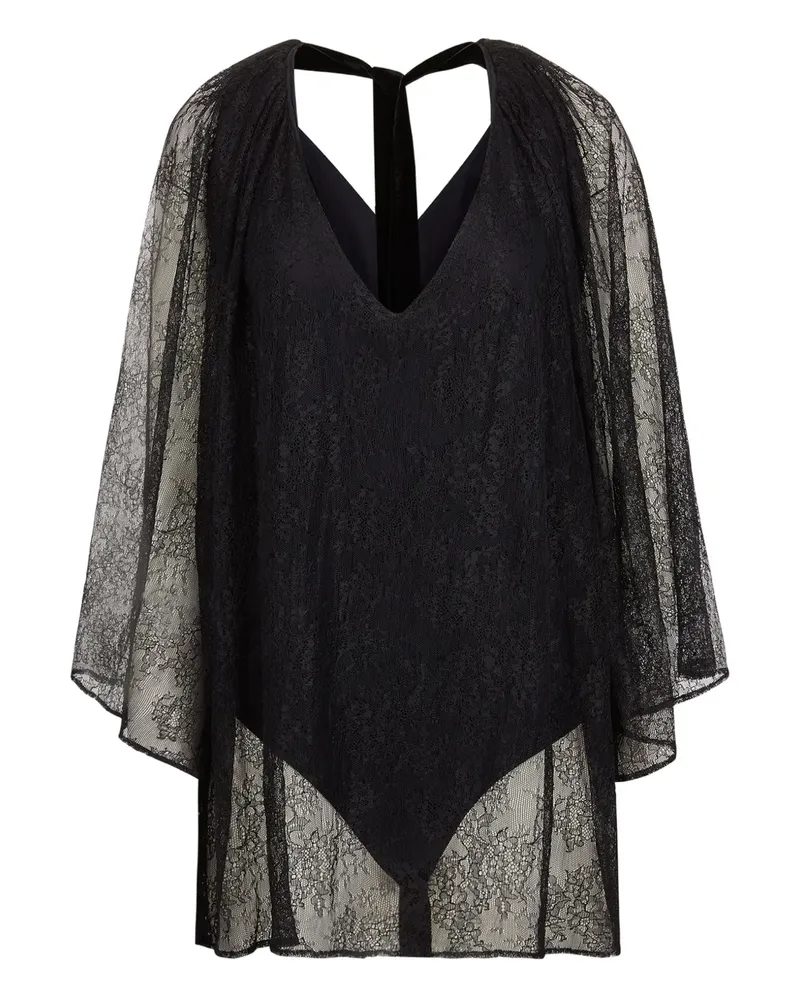 Nina Ricci Body aus Spitze - Schwarz Schwarz