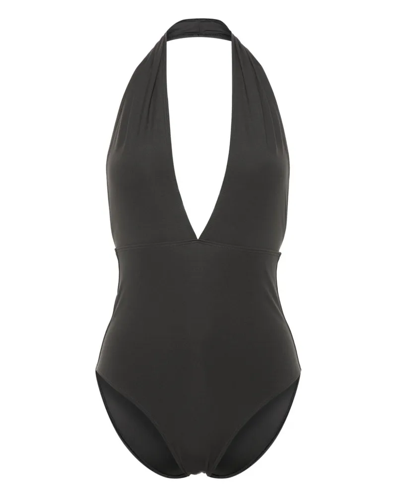 Totême Neckholder-Badeanzug - Grau Grau