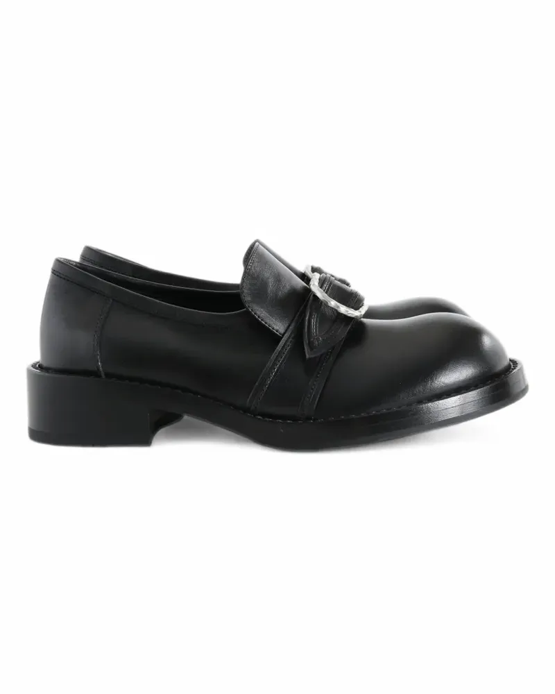 Ann Demeulemeester Zaheen buckle-fastening leather loafers - Schwarz Schwarz