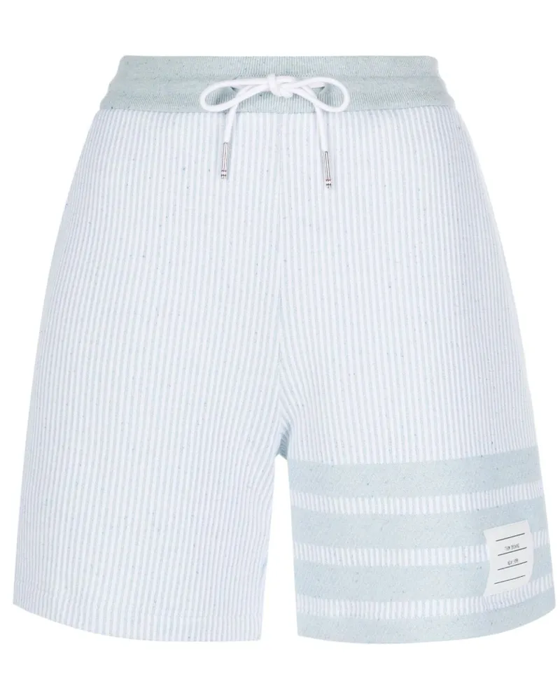 Thom Browne Joggingshorts mit Streifen - Blau Blau