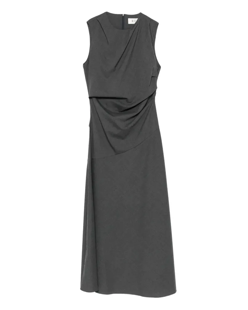Róhe twisted sleeveless dress - Grau Grau
