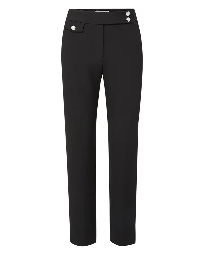 Veronica Beard Hose mit Knöpfen - Schwarz Schwarz