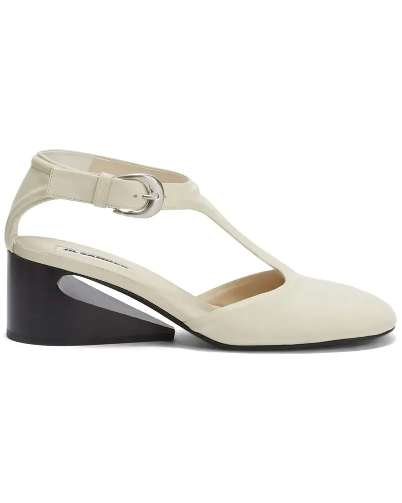 Jil Sander Klassische Mary Janes - Weiß Weiß