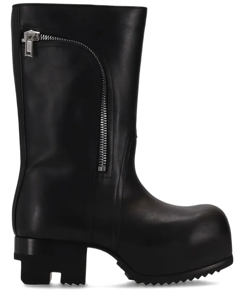 Rick Owens Bauhaus Ballast Stiefel 50mm - Schwarz Schwarz