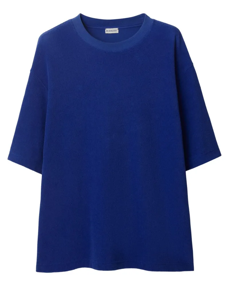 Burberry Frottee-T-Shirt mit EKD-Motiv - Blau Blau